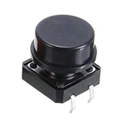 Tactile Push Button Switch with Cap (Black)