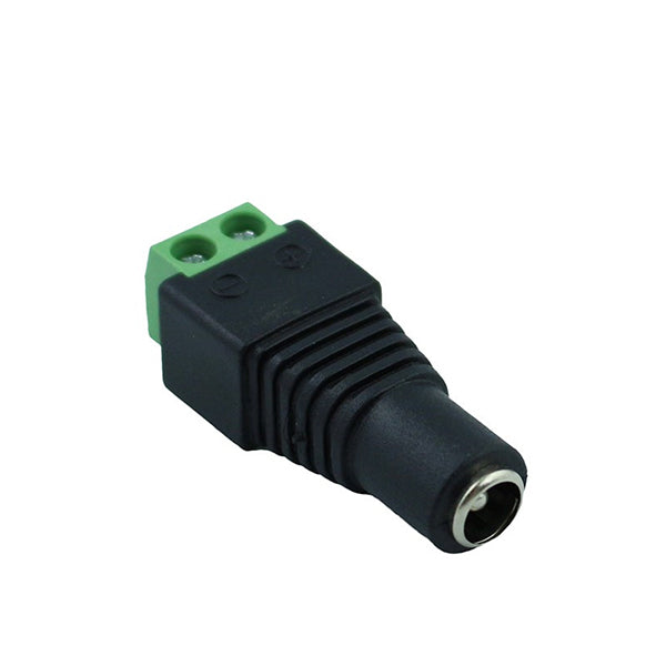 DC Power Jack Female Connector 2-Pin Screw Terminal PBT Adapter Plug