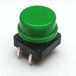 Tactile Push Button Switch with Cap (Green)