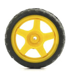 Robotic BO Motor Wheel Yellow With Bolt 7CM X 2CM
