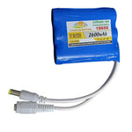 18650 3 cell battery pack with DC Jack