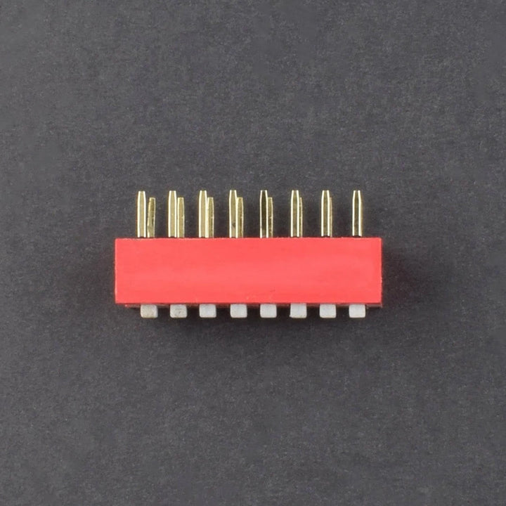 8 Position 8-Pin DIP Switch (SPST) – Through-Hole PCB Mount