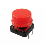 Tactile Push Button Switch with Cap (Red)