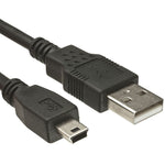 Arduino Nano USB A-Mini B Cable Nickel-Plated Connector