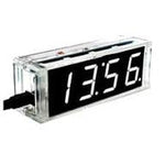 DIY 1-Inch LED Electronic Clock Kit (White) – Light-Control MCU Display Set with Enclosure
