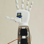 Robotic Hand with Servo Motors (White)